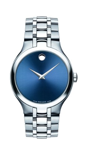 Movado 腕時計 0606370 Brand New Movado Women's Collection Blue Dial Stainless